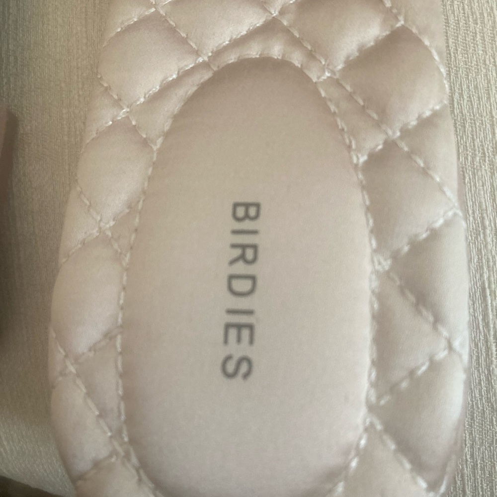 Birdies Pink Plush Slippers with Decorative Pom-Pom - Picture 5 of 6